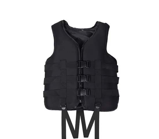 Cheap Customized Swimming Black Neoprene Life Jacket Vest for Kids Adult 