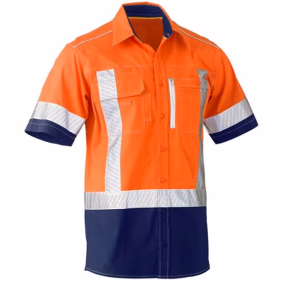 Manufacturer China Hi Vis Polo Shirt Reflective Safety Long Sleeve Work Shirts