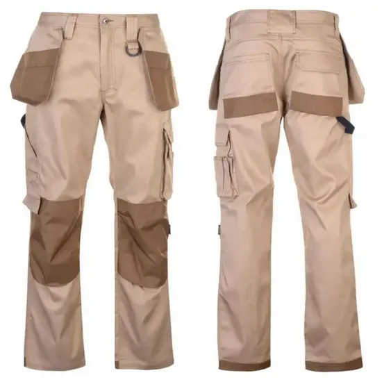 Custom Men Tooling Safety Outdoor Hiking Kneepad Dungarees Workwear Tool Hunting Waterproof Multi Pockets Trousers Uniform Tactical Track Cargo Work Pants 