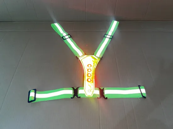 LED Reflective Safety Vest High Visibility Reflective Running Belt 