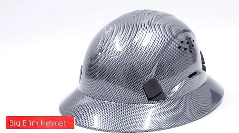 Carbon Fiber Safety Construction Site Helmet Coal Mining Engineer Hard Hat 