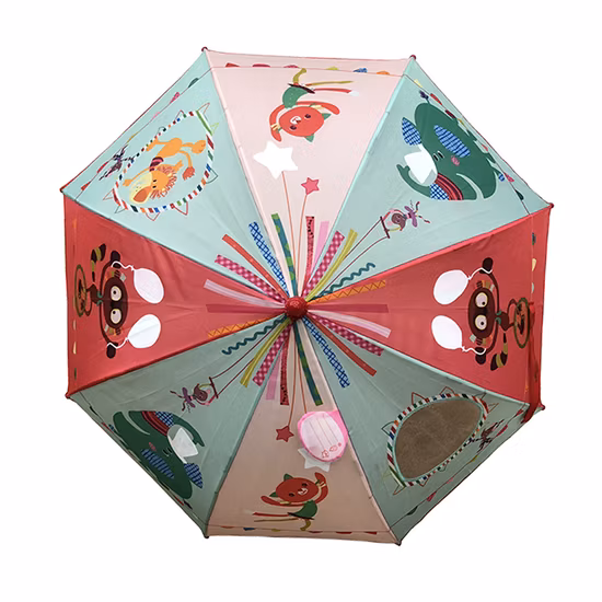 Customer′ S Logo Design Safety Open Safety Open Color Changing Cute Straight Magic Kid Umbrella for Outdoor