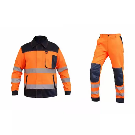 Safety Trousers Multi Pockets Hi Vis Reflective Work Pants 
