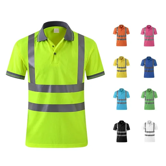 Reflective Strip High Visibility Safety Polo T