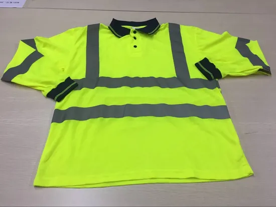 High Visibility Reflective Safety Protective Suit Men′s Workwear T Shirt 