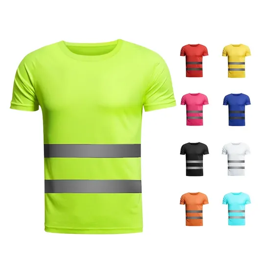 Short Sleeve Work Reflective Safety T